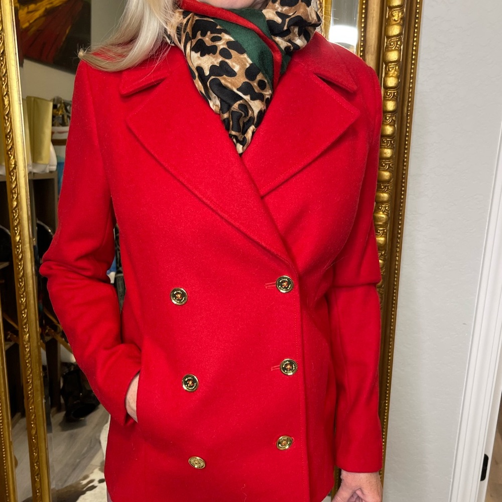 NWT Michael Kors Red Coat - Picture 8 of 10